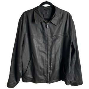 Coach jacket black size medium zip up mens